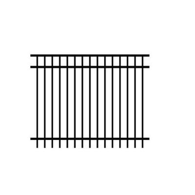 China Easily Assembled Promotional Decorative Lattice Aluminum Panels Fence and Gates Estate Vertical Bar Fence Gate for sale