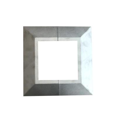 China High Quality Square Mail Base Plate Barrier Easily Assembled Aluminum Base Plate Post Cover / Cast Aluminum for sale