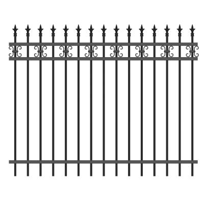 China Popular and Cheap Waterproof Celia Powder Coated Steel Fence Aluminum Barrier Swimming Pool Fence for sale