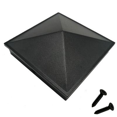 China Easily assembled Celia Aluminum Pyramid Cover for Platform or Hallway Wood Post Barrier for sale