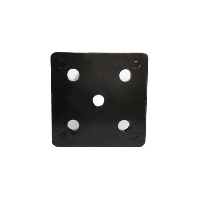 China Popular Easily Assembled Celia Black Die Cast Aluminum Post Base Post Base Plate for sale