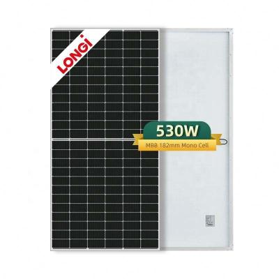 China Commercial Original Longi 144 Mono Solar Panel Half Cells 525w 530w 535w 540w 545w 550w Solar Panels for sale