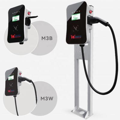 China Home AC Charger 2022 EVSE 3 Phase Electric Car Charging Station 11KW 22KW EV Charger for sale