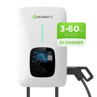 China Three Phase AC Home Charger 11Kw Growatt Ev Chargers 11Kva Thor Smart Ev Chargers 11000W 12000W for sale