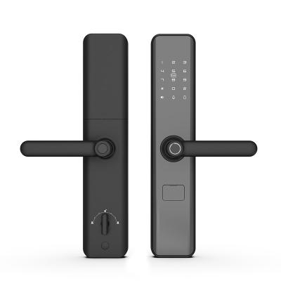 China Office Campus Keyplus Design Aluminum Alloy Card Password Smart Fingerprint Apartment Commercial Door Lock Room/Apartment/Airbnb for sale