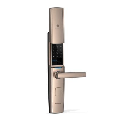 China Download Records Cheap Price Smart Home Door Lock Safty System Smart Fingerprint Lock With 5 Ways To Open for sale