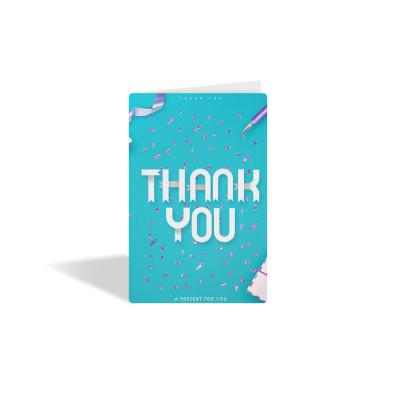 China Customize Professional 3d Lenticular Greeting Thank You Cards With Custom LOGO for sale