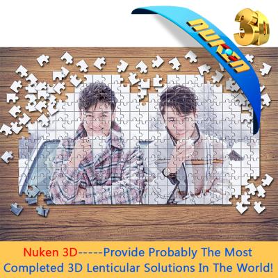 China 3d Effect 1000 Pieces Moving Puzzle Mat Game Toy With Flipping Lenticular Effect Custom for sale