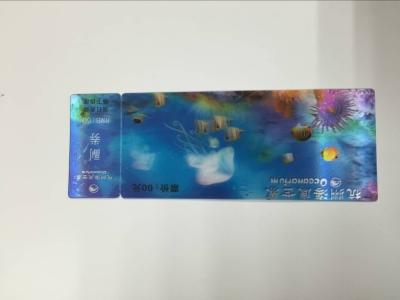 China eco-friendly variable lenticular printing 3d data ticket for sale