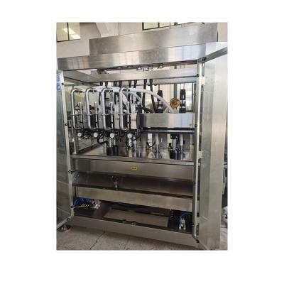 China Capacity 500-5000ml Food Liquid Automatic Moving Servo Filling Machine for sale