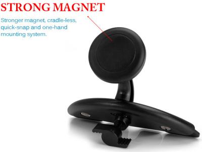 China CD Slot Magnetic Car Mount Phone Holder For Mobile Phone GPS MP4 360 Degree Rotating for sale