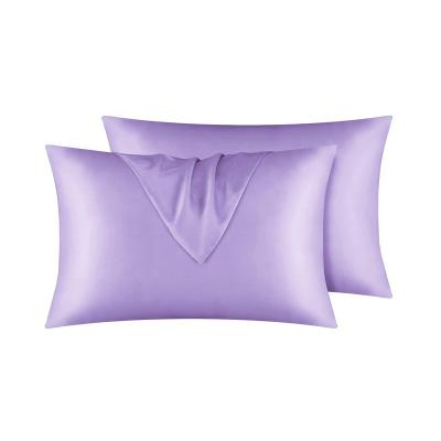 China Anti-Static Luxury Cheap Satin Pillow Case Price Cooling Set Of 2 Satin Pillowcases With Zipper Care For Your Hair And Skin for sale