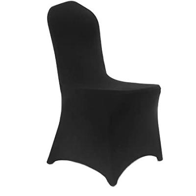 China Anti-stain Premium Quality Chair Cover Black Spandex For High Back Chairs In Stretch Washable Fabric For Hotels Restaurants for sale