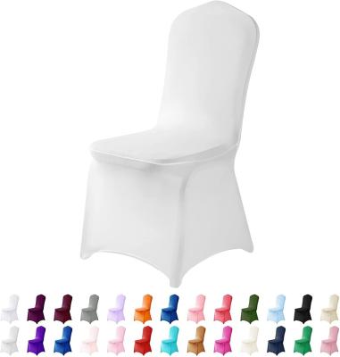 China Silver Anti-stain Chair Covers Polyester Spandex Chair Cover Stretch Stretch Slipcovers For Hotel Party Dining Banquet for sale