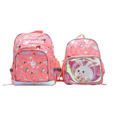 China Cute Fantasy Pink Character Girl Children Cartoon Rabbit Sequins Waterproof Backpacks School Bags for sale