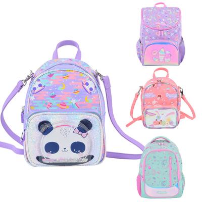 China 2021 fashionable kids school bag girls backpack cartoon panda kids waterproof student schoolbag for sale