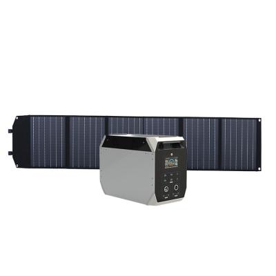 China Wholesale High Power 2000W Mono Solar Flexible Capacity Panel C Type Portable Camping Power Station for sale