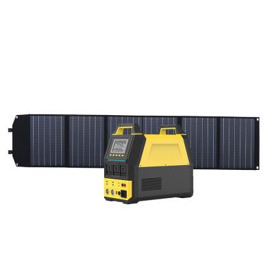 China Type C manufacturers sell cheap large capacity 2000W portable power station with 200W solar panel for sale