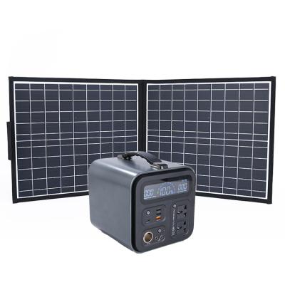 China Hot Sales Mobile Phone Laptop 500W 1000W Power Station Wireless Charging Solar Panel Kit Laptop Power Bank for sale