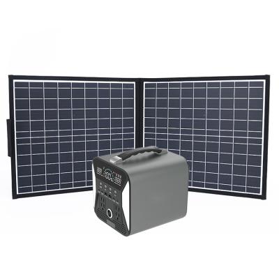 China New Arrival Portable Solar Panel Wireless Charging Station Set 500W 1000W 2000W Solar Power Bank for sale