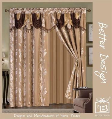 China Luxury Classic Blackout Hotel Window Curtain Design With Dubai Style for sale