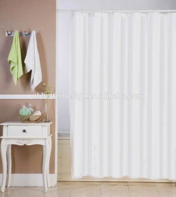 China Sustainable White Modern PEVA Shower Curtain Liner In Cheap Price for sale