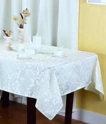 China Jacquard Damask Waterproof Wedding Tablecloth for sale