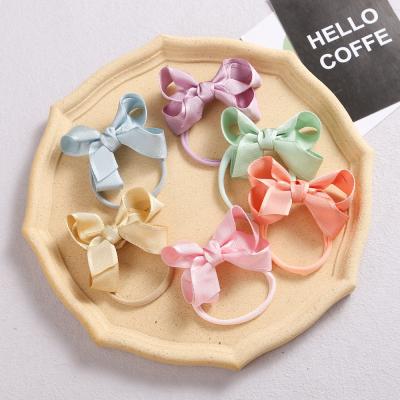 China New Arrival Fashion LRTOU Fashion Kids Hair Accessories Wholesale Custom Cute Elastic Bow Kids Headband Nylon Headwear for sale