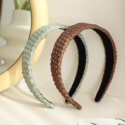 China Fashion LRTOU Wholesale 2021 Custom Spring New Women Fashion Headband Hair Accessories Simple Girls Padded Headband for sale