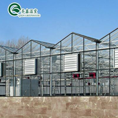 China Partes de los marcos de los invernaderos de aluminio adecuados para invernaderos agrícolas de múltiples tramos en venta