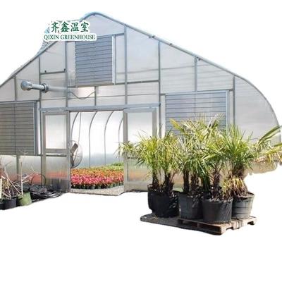 China Invernaderos pequeños para jardines con doble capa y caja de control automática en venta