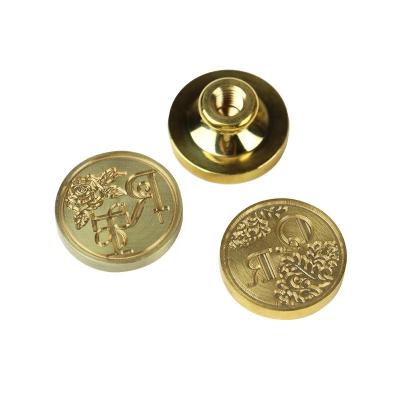 China Decoration China Factory Brass Key Wax Seal Stamp Without Handle for sale