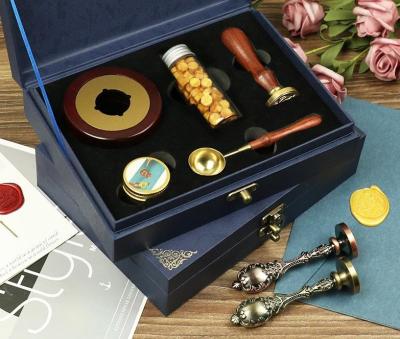 China Art Luxury Wax Seal Gift Set with Wax Seal Furnace for Valentine Wedding Party Festival Invitation for sale