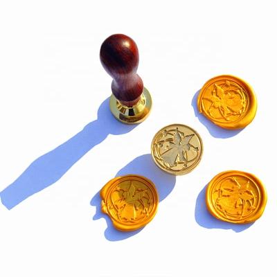 China 2019 decoration unique design custom wax seal stamp set, brass stamp for wedding for sale