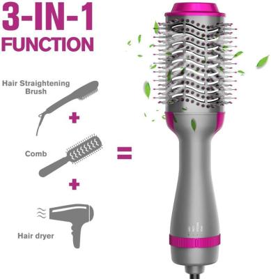 China 2021 Multifunctional Hair Care Ionic Brush Best-selling Amazon Hair Dryer for sale