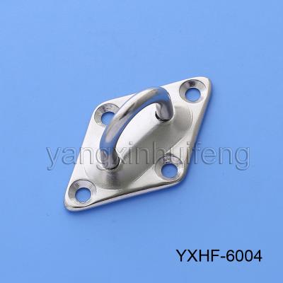 China Marine Diamond Stainless Steel Stainless Steel Hardware Plate Seat Stainless Steel Fixed Eye Plate for sale