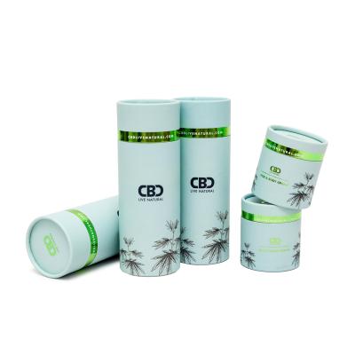 China Biodegradable Custom Printing Box Packaging Skin Care Paper Tube Box For CBD Cosmetic for sale