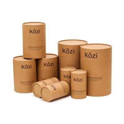 China Recycled Materials 2020 FSC Material Cylinder Kraft Paper Tube Candle Paper Tube Packaging for sale