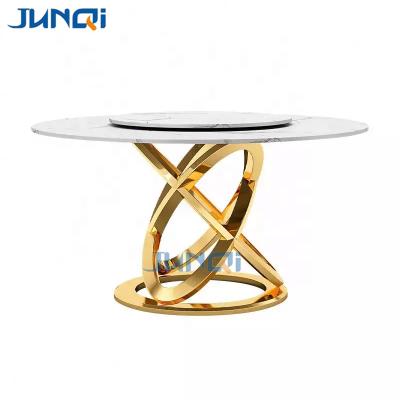 China (Other) Modern Design Adjustable Factory Sell Nordic Antique Rotatable Marble Round Rotating Dining Table for sale