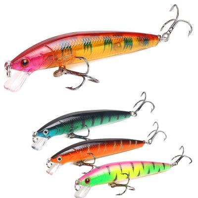 China Hot Sale 10cm ABS Vibration Fishing Lure Natural Vivid Natural Artificial Minnow Hard Body Bait Fishing Lures For Sea Fishing for sale