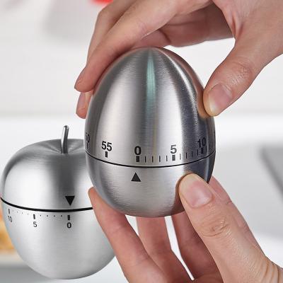 China 2021 Design Viable Cute Stainless Eggs Mechanical Kitchen Timer Countdown Timer 60 Min Alarm For Cooking for sale