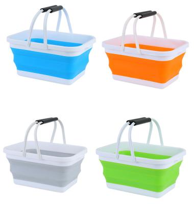 China Outdoor Multifunctional Folding Bucket Car Wash Station Accessories Cleaning Bucket for sale