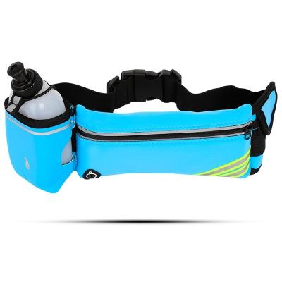 China Lightweight Neoprene Fitness Waist Pack Adjustable Running Sport Elastic Waist Bag for sale