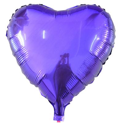 China Morden 18inch Heart Foil Balloon Pink Blue Rose Gold Silver Mylar Love Valentine's Day Mask Heart Shaped for sale