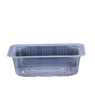 China Recyclable Disposable Clear Clamshell Rectangle Clear Plastic Box For Fruit And Vegetablesp Tray Package Box for sale