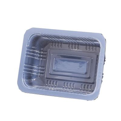 China Rectangle Recyclable Clear Transparent Vegetable Food Box Cookie Packaging Boxes for sale