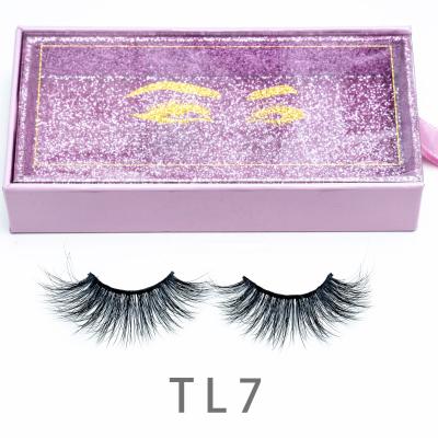 China Real Mink Eyelashes 5d Mink Eyelashes Natural Fluffy Mink Eyelashes for sale