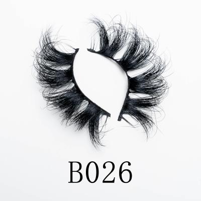 China Natural Fluffy Eyelash Manufacturer Wholesale 25mm Mink Eyelashes Handmade 5D Mink Eyelashes for sale