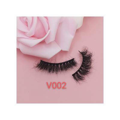 China Factory Price Natural Mink Lashes Seller Natural Fluffy 5D Mink Fur Lashes for sale