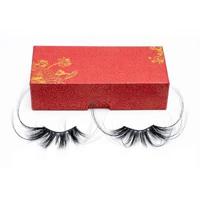 China 5D Natural Fluffy Mink Eyelashes 100% Handmade Reusable False Eyelashes Mink Lashes for sale